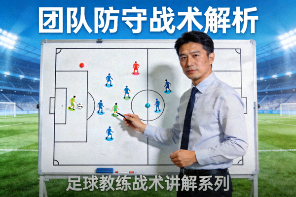 足球教练讲解团队防守战术板解析视频封面